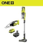 RYOBI ONE+ 18V Cordless Stick Vacuum Combo Kit w/ 4Ah Battery