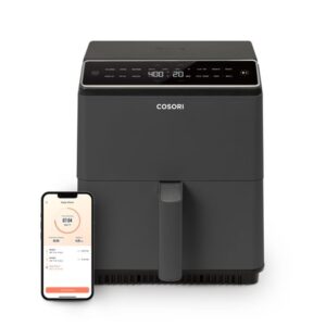COSORI Dual Blaze 6.8-Qt Smart Air Fryer, Dark Gray