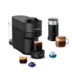 Nespresso Vertuo Pop by De’Longhi with Aeroccino Milk Frother, Black